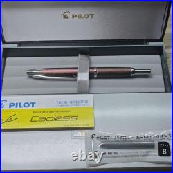 Pilot Capless Decimo Fountain Pen Brown 18K Fine New Rare