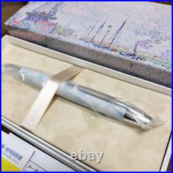 Pilot Capless Usagiya 18K Fountain Pen Canals of Auversy F Nib Silver Rare NEW