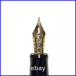 Pilot Custom 74 Black Fountain Pen 14K-585 Soft Medium SM Nib 1213 Japan Rare Ni