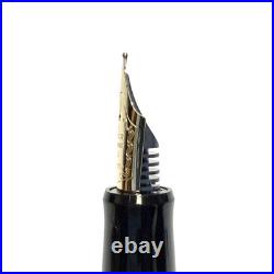 Pilot Custom 74 Black Fountain Pen 14K-585 Soft Medium SM Nib 1213 Japan Rare Ni
