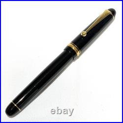 Pilot Custom 74 Black Fountain Pen 14K-585 Soft Medium SM Nib 1213 Japan Rare Ni