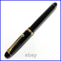 Pilot Custom 74 Black Fountain Pen 14K-585 Soft Medium SM Nib 1213 Japan Rare Ni