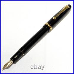 Pilot Custom 74 Black Fountain Pen 14K-585 Soft Medium SM Nib 1213 Japan Rare Ni