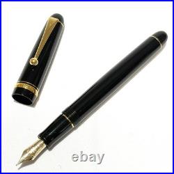 Pilot Custom 74 Black Fountain Pen 14K-585 Soft Medium SM Nib 1213 Japan Rare Ni