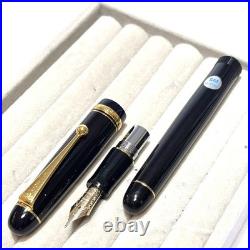 Pilot Custom 74 Black Fountain Pen 14K-585 Soft Medium SM Nib 1213 Japan Rare Ni