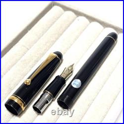 Pilot Custom 74 Black Fountain Pen 14K-585 Soft Medium SM Nib 1213 Japan Rare Ni