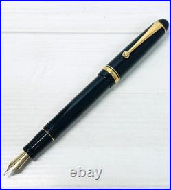 Pilot Custom 74 Dark Green Fountain Pen 14K SM Nib B395 Rare Color Japan