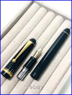 Pilot Custom 74 Dark Green Fountain Pen 14K SM Nib B395 Rare Color Japan