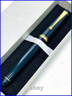 Pilot Custom 74 Dark Green Fountain Pen 14K SM Nib B395 Rare Color Japan