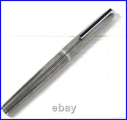 Pilot Custom Fountain Pen Sterling Silver 18K WG M Nib H672 Super Rare Pre-owned