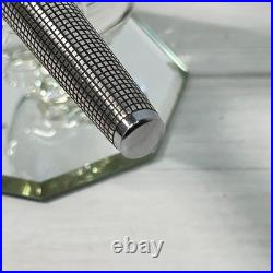 Pilot Custom Fountain Pen Sterling Silver 18K WG M Nib H672 Super Rare Pre-owned