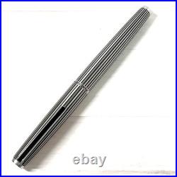 Pilot Custom K Series Fountain Pen Stripe 18K WG M Nib H677 Rare Pre-owned