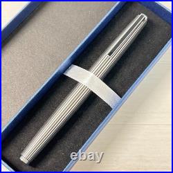 Pilot Custom K Series Fountain Pen Stripe 18K WG M Nib H677 Rare Pre-owned