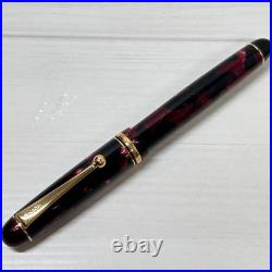 Pilot Custom Legance Marbled Red Fountain Pen 14K SFM Nib Super Rare Japan
