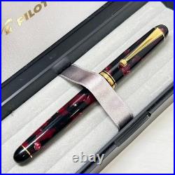 Pilot Custom Legance Marbled Red Fountain Pen 14K SFM Nib Super Rare Japan