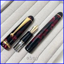 Pilot Custom Legance Marbled Red Fountain Pen 14K SFM Nib Super Rare Japan