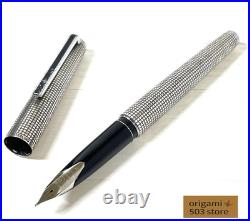 Pilot Custom Sterling Silver Fountain Pen 18K WG M Nib H874 Super Rare Pre-Owned Pilot Custom Sterling Silver Fountain Pen 18K WG M Nib H874 Super Rare Pre-Owned