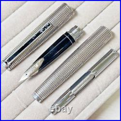 Pilot Custom Sterling Silver Fountain Pen 18K WG M Nib H874 Super Rare Pre-Owned Pilot Custom Sterling Silver Fountain Pen 18K WG M Nib H874 Super Rare Pre-Owned