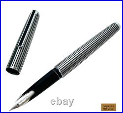 Pilot Custom Stripe Fountain Pen 14K-585 F Nib 490 Vintage Rare Japan Pilot Custom Stripe Fountain Pen 14K-585 F Nib 490 Vintage Rare Japan