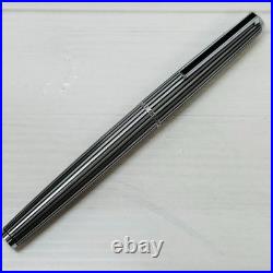 Pilot Custom Stripe Fountain Pen 14K-585 F Nib 490 Vintage Rare Japan Pilot Custom Stripe Fountain Pen 14K-585 F Nib 490 Vintage Rare Japan