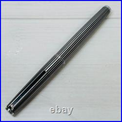 Pilot Custom Stripe Fountain Pen 14K-585 F Nib 490 Vintage Rare Japan