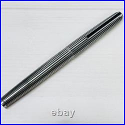 Pilot Custom Stripe Fountain Pen 18K WG M Nib H777 Vintage Rare Japan