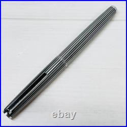Pilot Custom Stripe Fountain Pen 18K WG M Nib H777 Vintage Rare Japan
