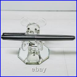 Pilot Custom Stripe Fountain Pen 18K WG M Nib H777 Vintage Rare Japan