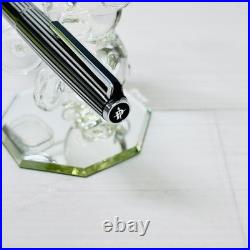 Pilot Custom Stripe Fountain Pen 18K WG M Nib H777 Vintage Rare Japan
