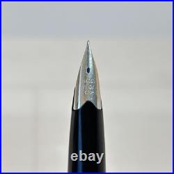 Pilot Elite Fountain Pen Silver Grid Cap 18K F Nib H774 Vintage Rare Pre-owned