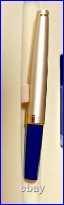 Pilot Elite Limited Edition Fountain pen Gold Blue F nib with Box RARE JP
