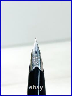 Pilot Elite Short Silver Grid Fountain Pen 18K-750 F Nib H176 Vintage Rare Japan