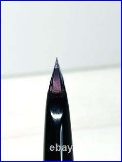 Pilot Elite Short Silver Grid Fountain Pen 18K-750 F Nib H176 Vintage Rare Japan