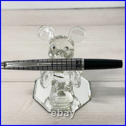 Pilot Elite Silver Grid Cap Fountain Pen 14K F Nib H480 Vintage Rare Japan