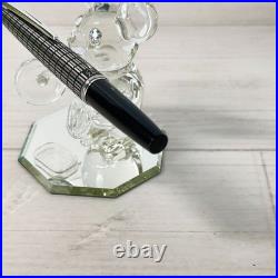 Pilot Elite Silver Grid Cap Fountain Pen 14K F Nib H480 Vintage Rare Japan