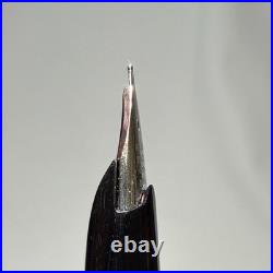 Pilot Elite Silver Grid Cap Fountain Pen 18K-750 M Nib H1075 Vintage Rare Japan