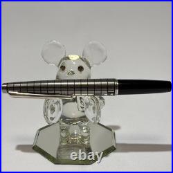 Pilot Elite Silver Grid Cap Fountain Pen 18K-750 M Nib H1075 Vintage Rare Japan