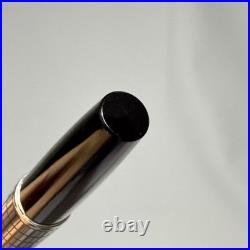 Pilot Elite Silver Grid Cap Fountain Pen 18K-750 M Nib H1075 Vintage Rare Japan