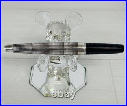 Pilot Elite Sterling Silver Grid Fountain Pen 18KWG Fine (F) Nib H372 Japan Rare