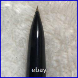 Pilot Fountain Pen Leather Wrapped Rare Black F Nib 14K Vintage JAPAN UNUSED