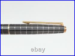 Pilot Grid Pattern Fountain Pen 18K Fine Nib Vintage 1976 Rare Japan