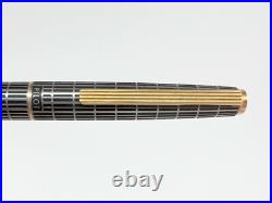 Pilot Grid Pattern Fountain Pen 18K Fine Nib Vintage 1976 Rare Japan