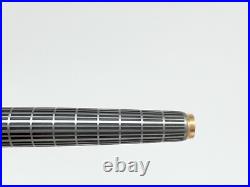 Pilot Grid Pattern Fountain Pen 18K Fine Nib Vintage 1976 Rare Japan