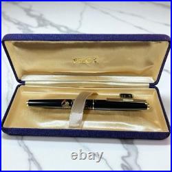 Pilot Maki-e 14K Fountain Pen Dragon F Nib Black & Gold Mint Rare 1980s