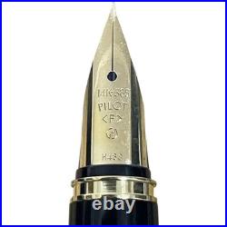 Pilot Maki-e 14K Fountain Pen Dragon F Nib Black & Gold Mint Rare 1980s