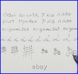 Pilot Myu Rex H1080 Stainless Steel F Nib Fountain Pen Vintage Super Rare