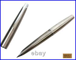 Pilot Myu Short H1176 Stainless Steel F Nib Fountain Pen Vintage Rare Japan