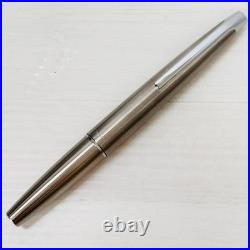 Pilot Myu Short H1176 Stainless Steel F Nib Fountain Pen Vintage Rare Japan