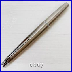 Pilot Myu Short H1176 Stainless Steel F Nib Fountain Pen Vintage Rare Japan