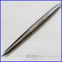Pilot Myu Short H1176 Stainless Steel F Nib Fountain Pen Vintage Rare Japan